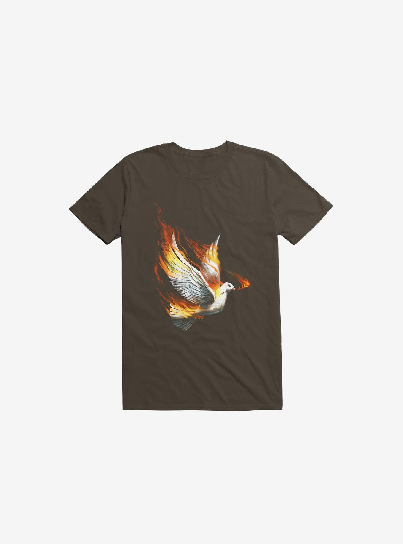 Peace, War, And Chaos T-Shirt, BROWN, hi-res