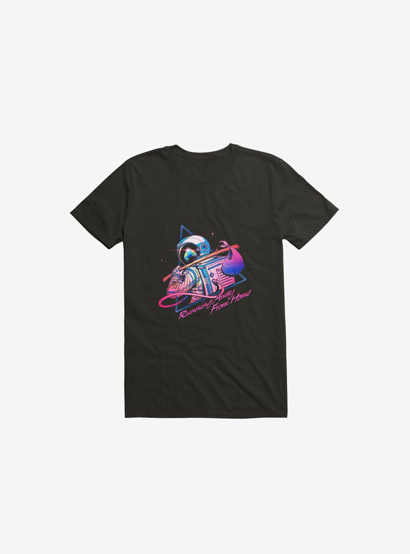 Running Away From Home T-Shirt, BLACK, hi-res