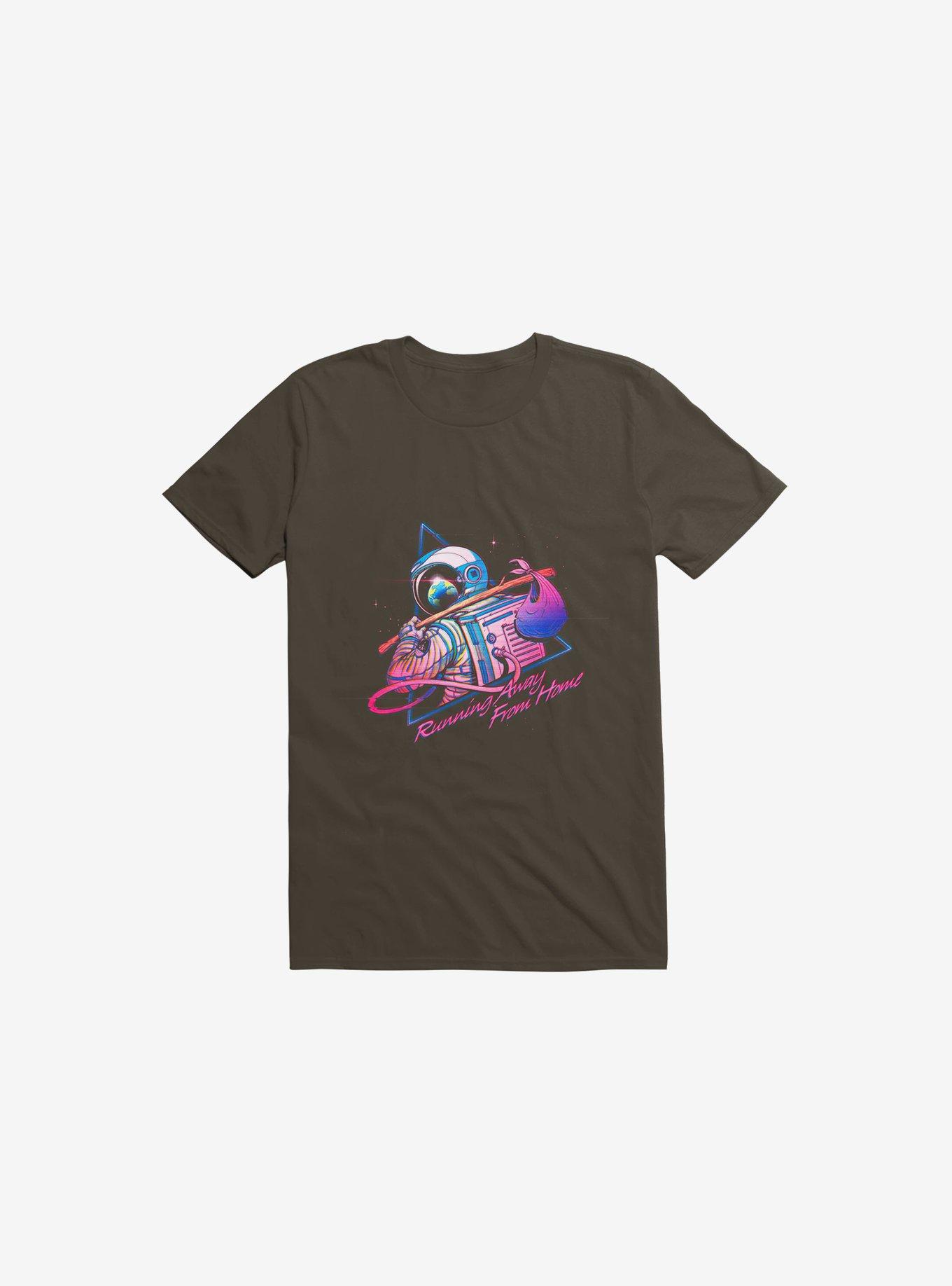Running Away From Home T-Shirt, BROWN, hi-res