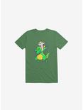 Unicorn T-Rex Dabbing T-Shirt, KELLY GREEN, hi-res