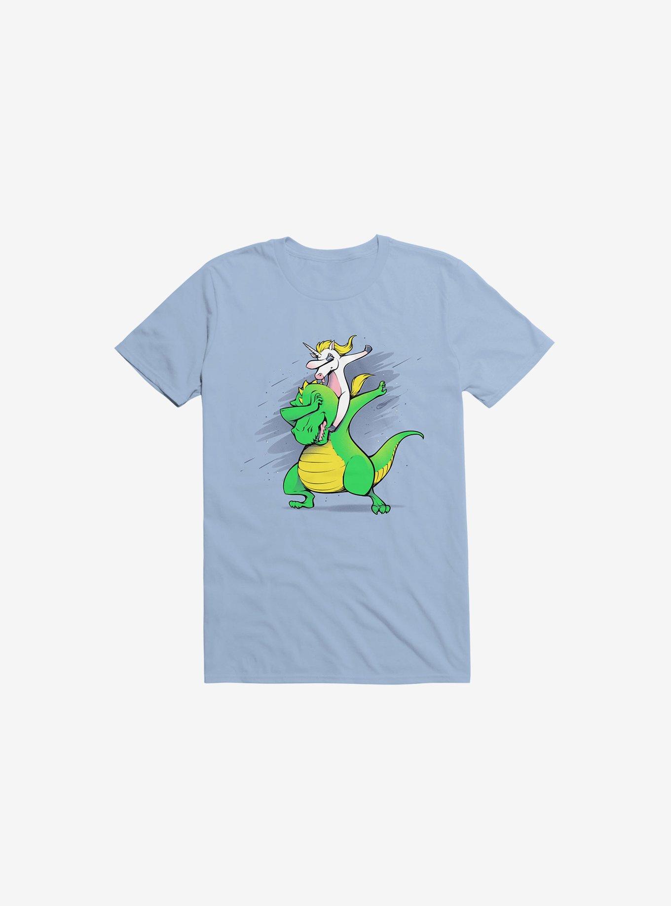 Unicorn T-Rex Dabbing T-Shirt, , hi-res