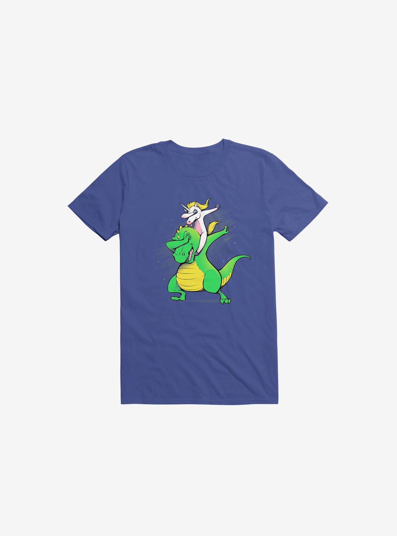 Unicorn T-Rex Dabbing T-Shirt, , hi-res