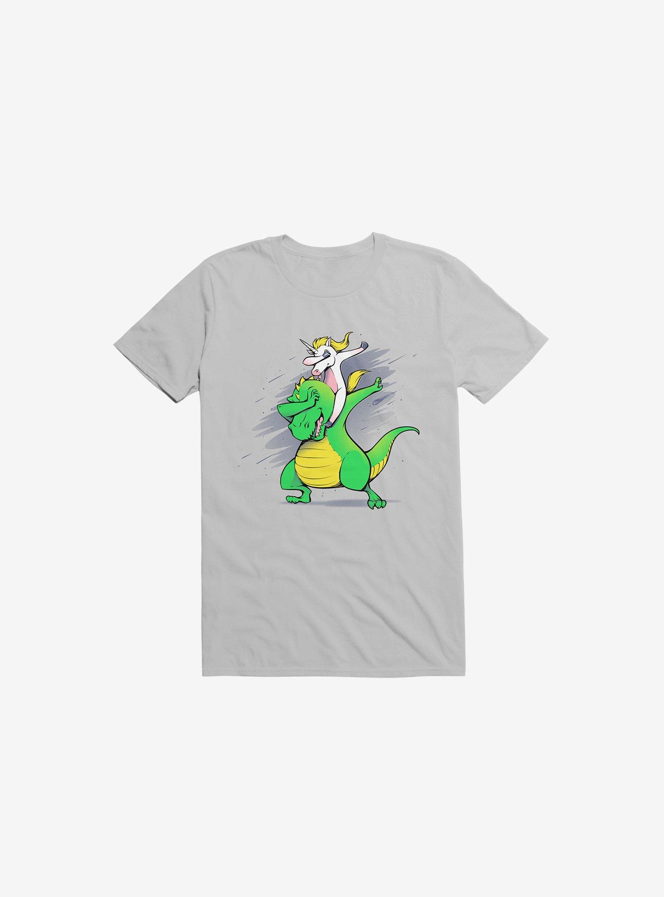 Unicorn T-Rex Dabbing T-Shirt, , hi-res