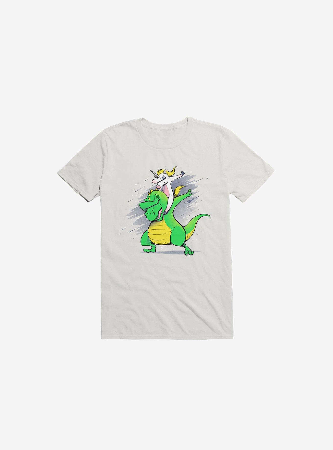 Unicorn T-Rex Dabbing T-Shirt, , hi-res