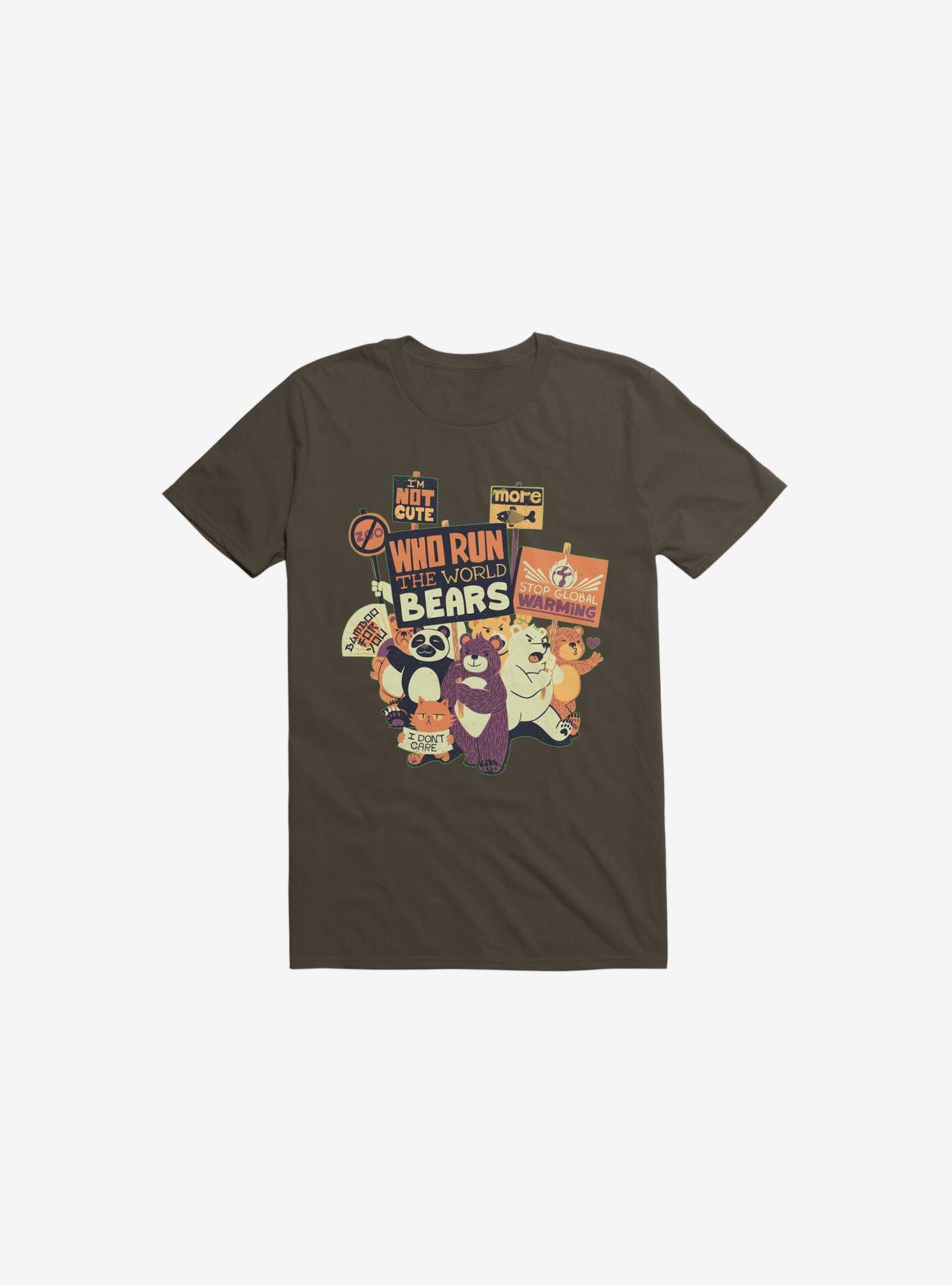 Who Run The World Bears T-Shirt, BROWN, hi-res
