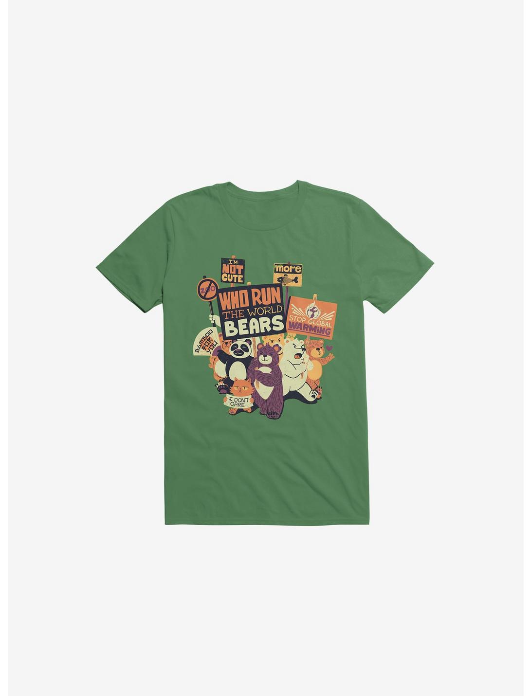 Who Run The World Bears T-Shirt, KELLY GREEN, hi-res