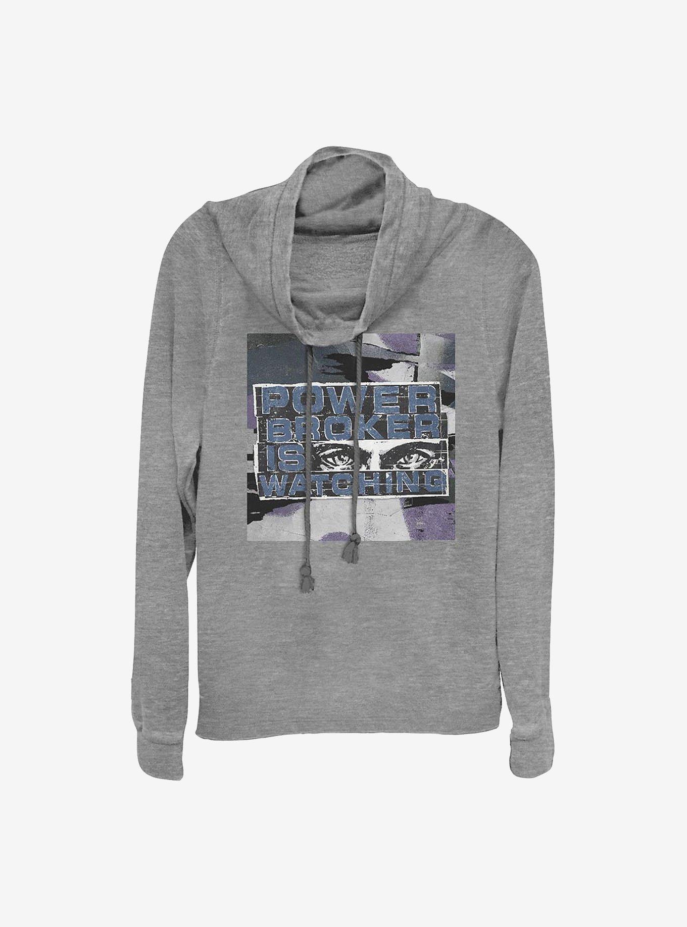 Marvel The Falcon And The Winter Soldier Meaningful Symbols Cowlneck Long-Sleeve Girls Top, , hi-res