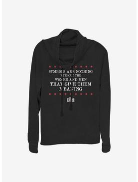 Marvel The Falcon And The Winter Soldier Symbols Are Nothing Cowlneck Long-Sleeve Girls Top, , hi-res
