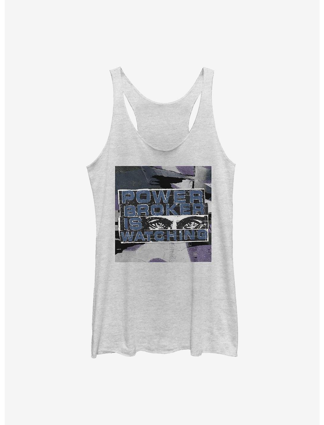 Marvel The Falcon And The Winter Soldier Meaningful Symbols Girls Tank, WHITE HTR, hi-res