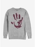 Marvel The Falcon And The Winter Soldier Bloody Hand Crew Sweatshirt, ATH HTR, hi-res