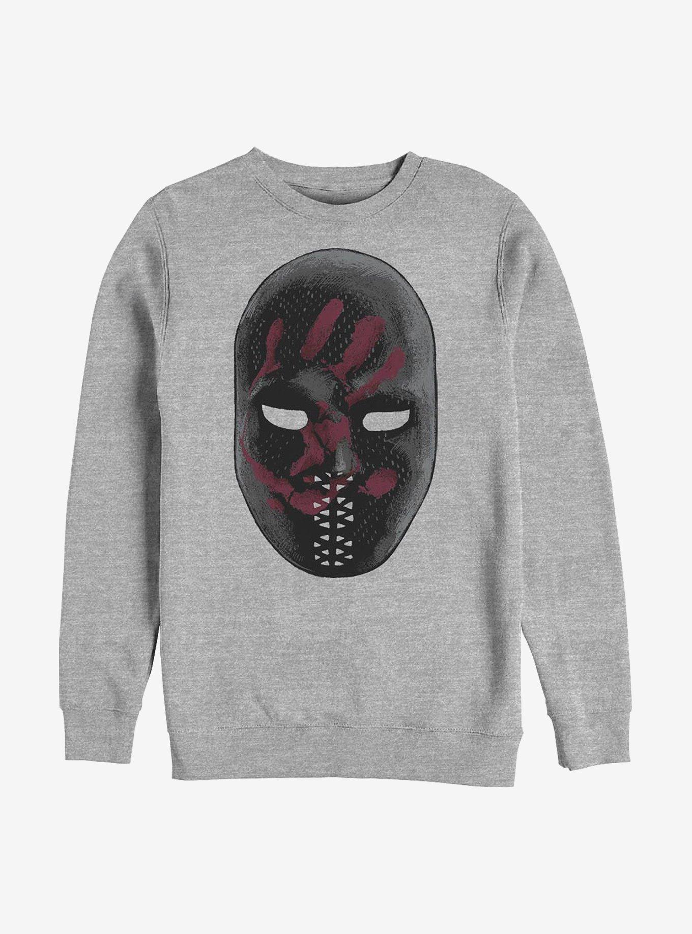 Marvel The Falcon And Winter Soldier Large Mask Crew Sweatshirt