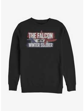 Marvel The Falcon And The Winter Soldier Spray Paint Logo Crew Sweatshirt, , hi-res