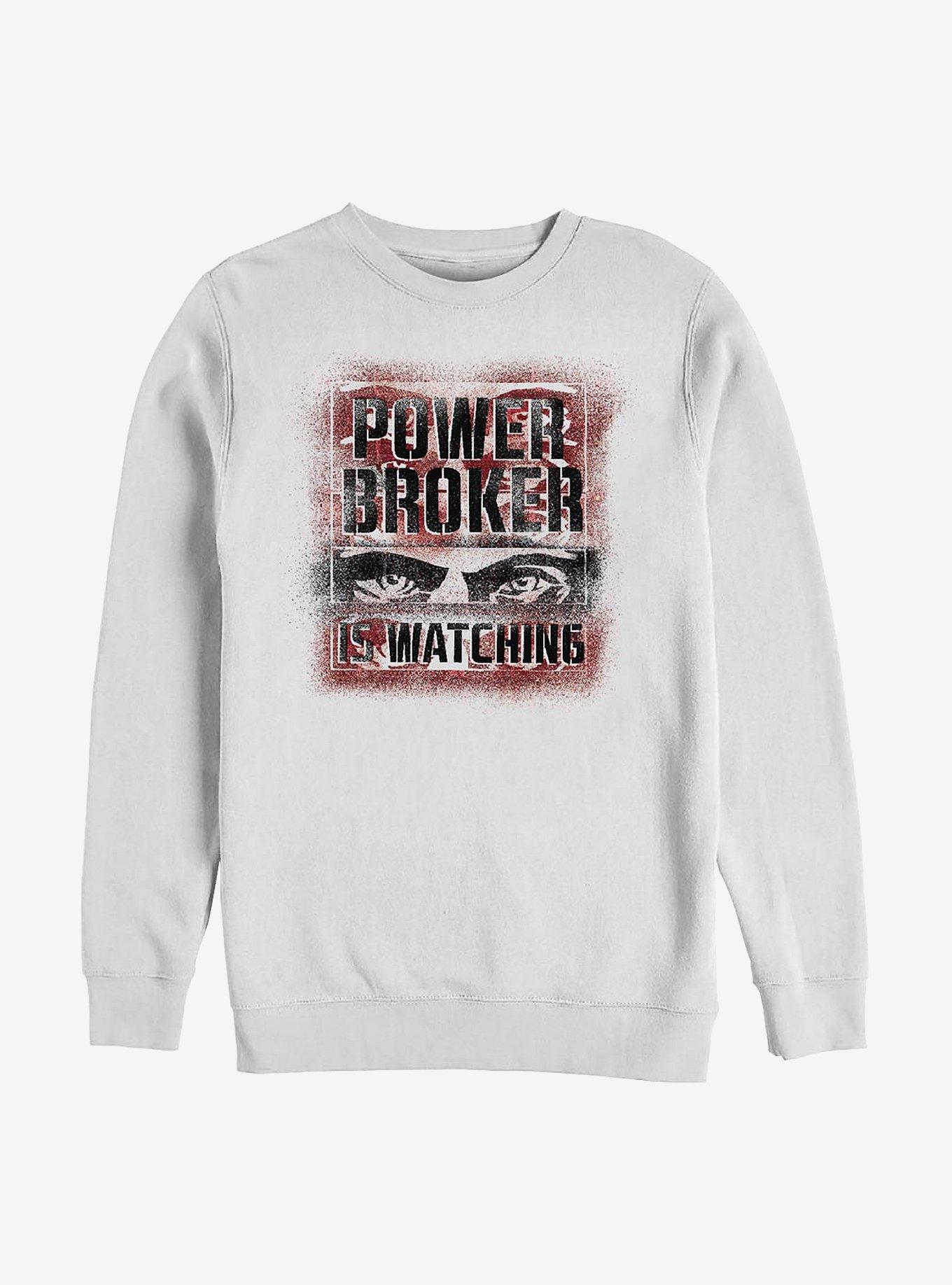 Marvel The Falcon And The Winter Soldier Symbols Need Meaning Crew Sweatshirt, WHITE, hi-res