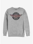 Marvel The Falcon And The Winter Soldier Wield Shield Crew Sweatshirt, ATH HTR, hi-res