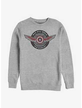 Marvel The Falcon And The Winter Soldier Wield Shield Crew Sweatshirt, , hi-res