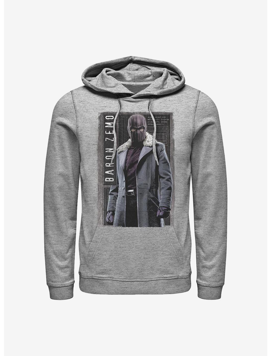 Marvel The Falcon And The Winter Soldier Baron Panel Hoodie, ATH HTR, hi-res