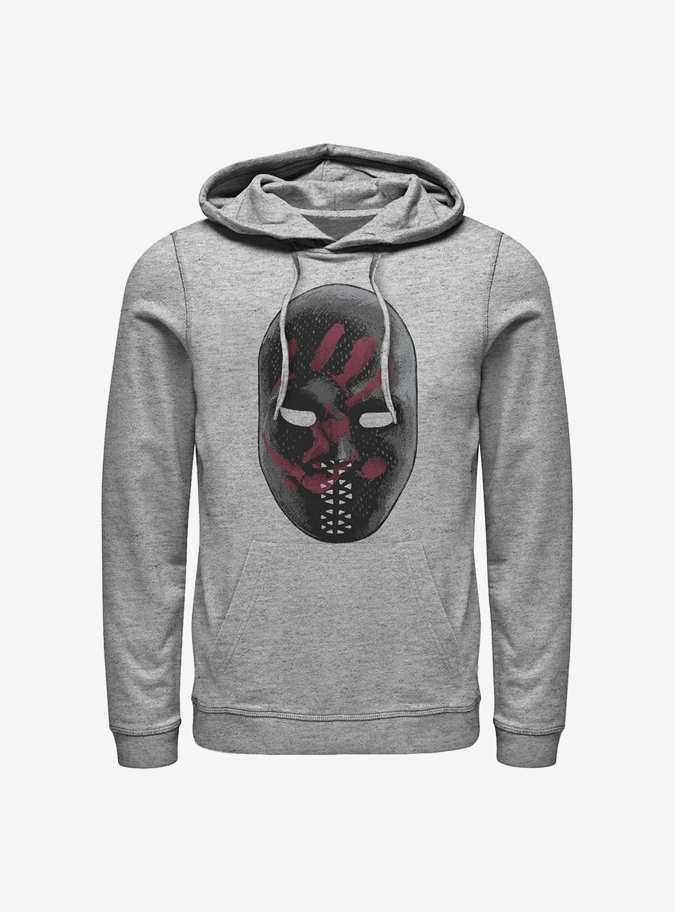 Marvel The Falcon And The Winter Soldier Large Mask Hoodie, ATH HTR, hi-res