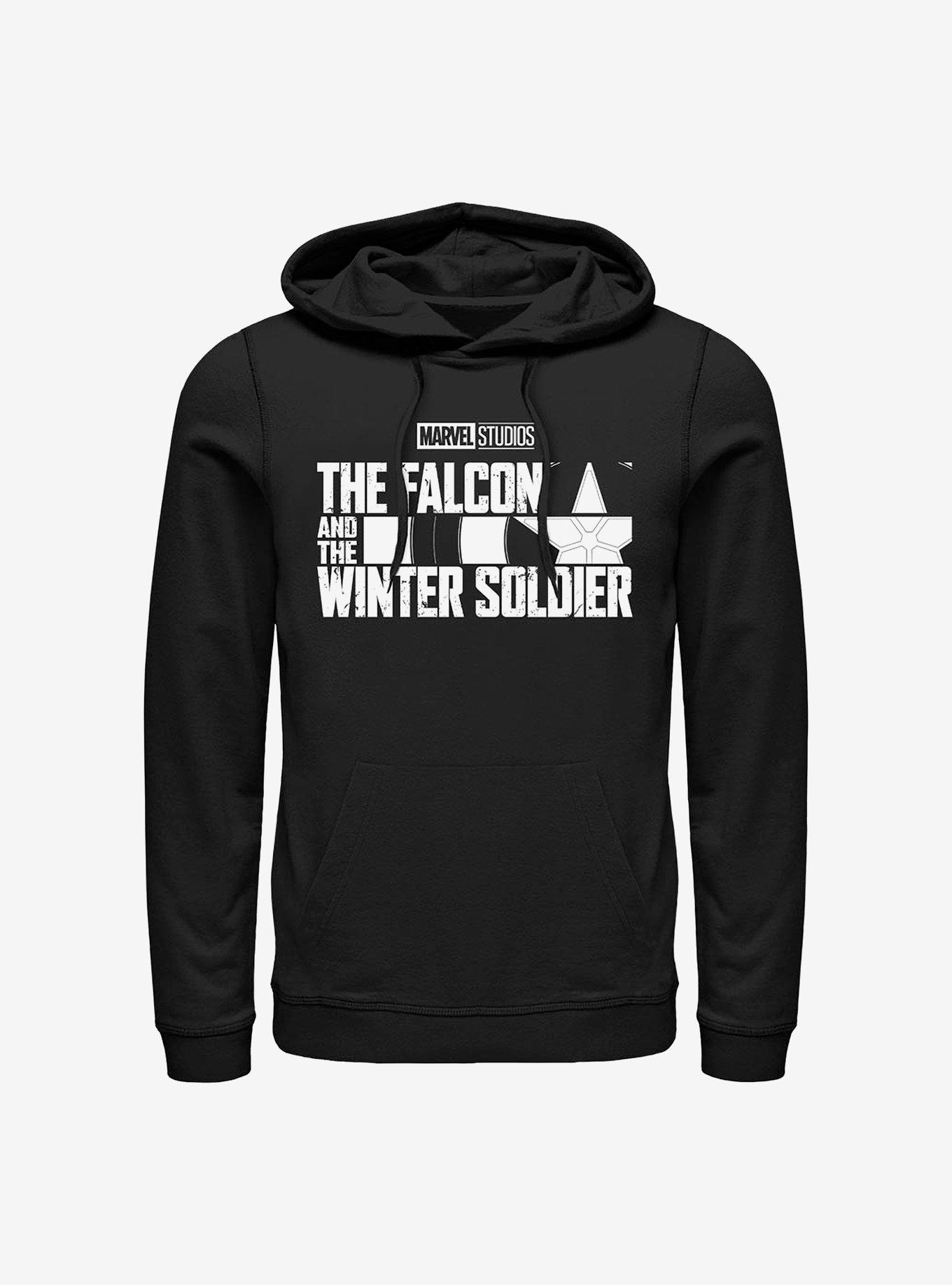 Marvel The Falcon And The Winter Soldier Logo Hoodie, BLACK, hi-res