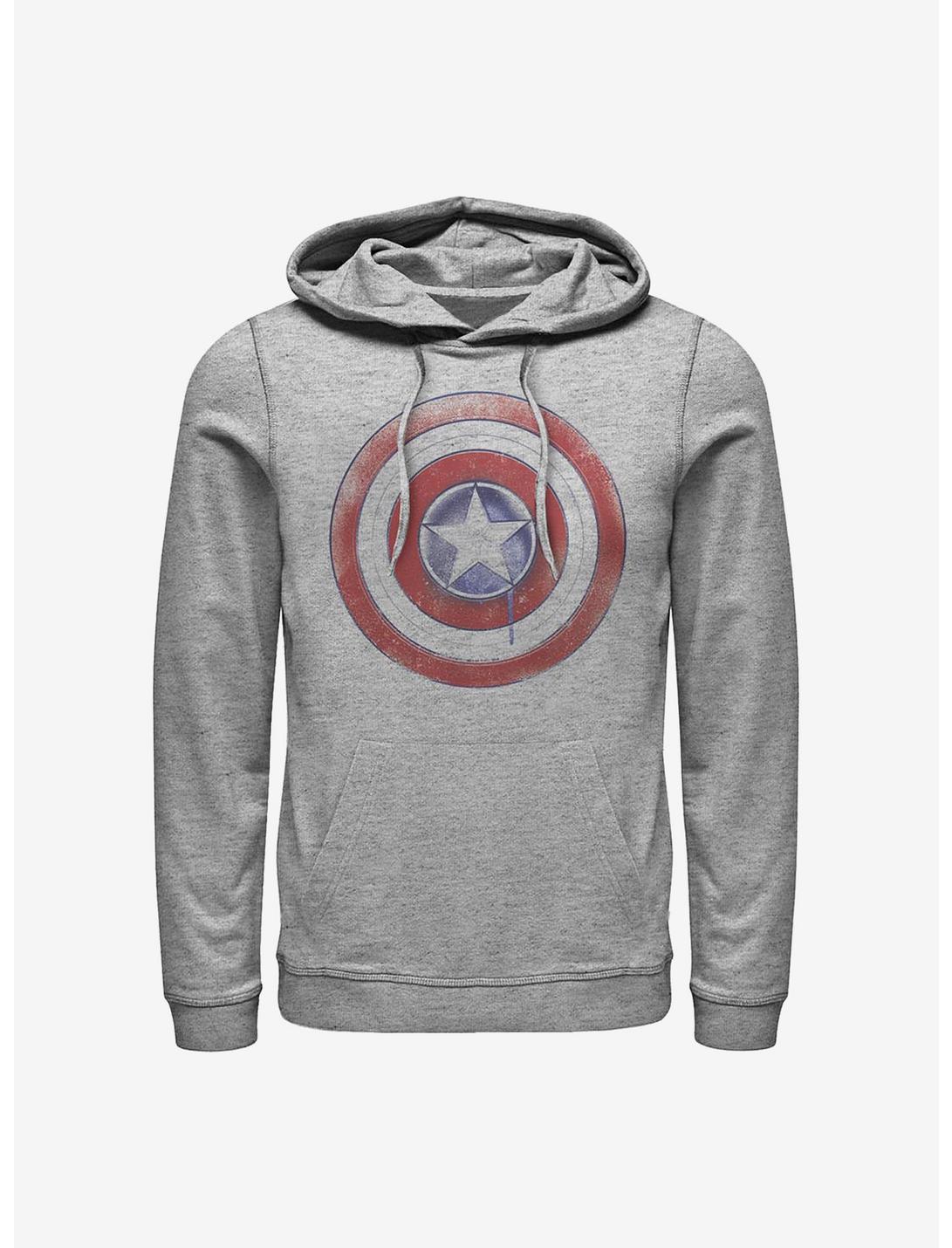 Marvel The Falcon And The Winter Soldier Paint Shield Hoodie, ATH HTR, hi-res