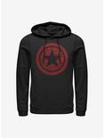 Marvel The Falcon And The Winter Soldier Red Shield Hoodie, BLACK, hi-res