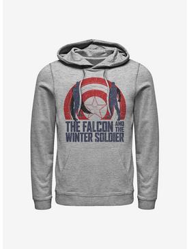Marvel The Falcon And The Winter Soldier Shield Outline Hoodie, , hi-res