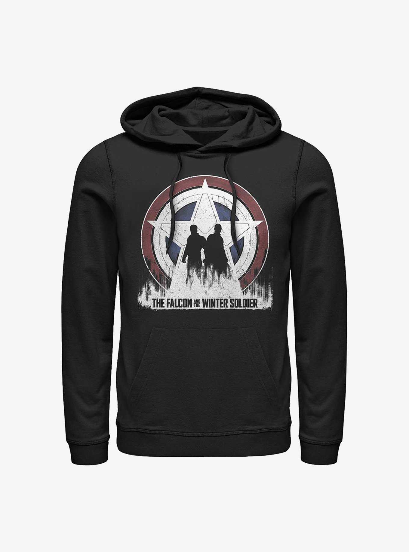 Marvel The Falcon And The Winter Soldier Silhouette Shield Hoodie, , hi-res
