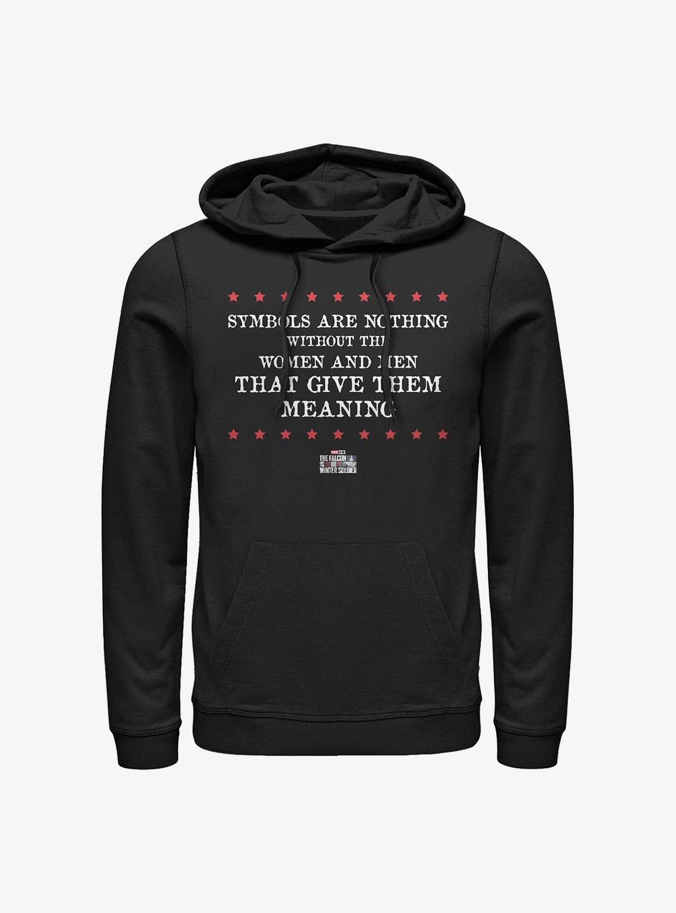 Marvel The Falcon And The Winter Soldier Symbols Are Nothing Hoodie, , hi-res