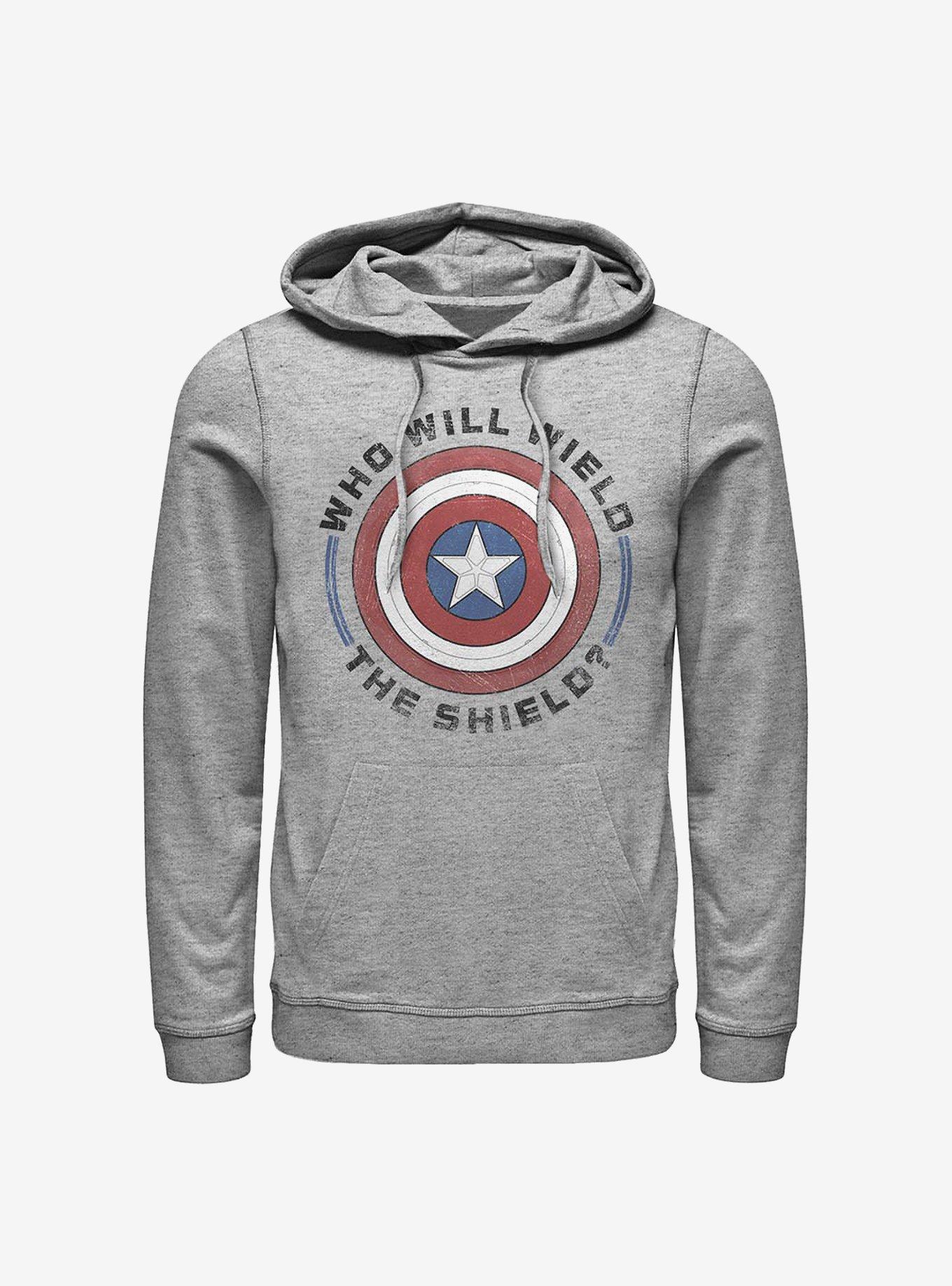 Marvel The Falcon And The Winter Soldier Wield The Shield Hoodie, ATH HTR, hi-res