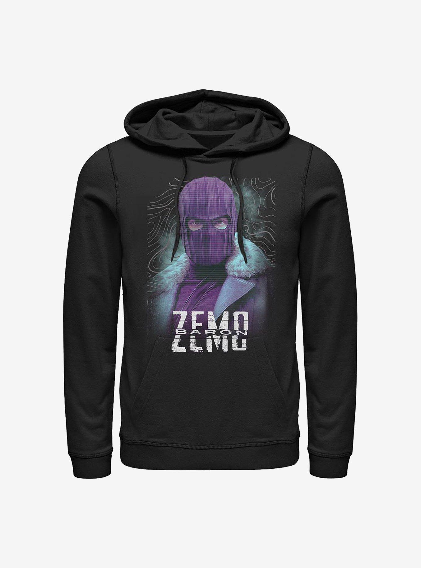 Marvel The Falcon And The Winter Soldier Zemo Purple Hoodie, BLACK, hi-res
