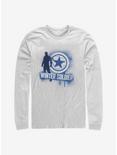 Marvel The Falcon And The Winter Soldier Name Spray Paint Long-Sleeve T-Shirt, WHITE, hi-res