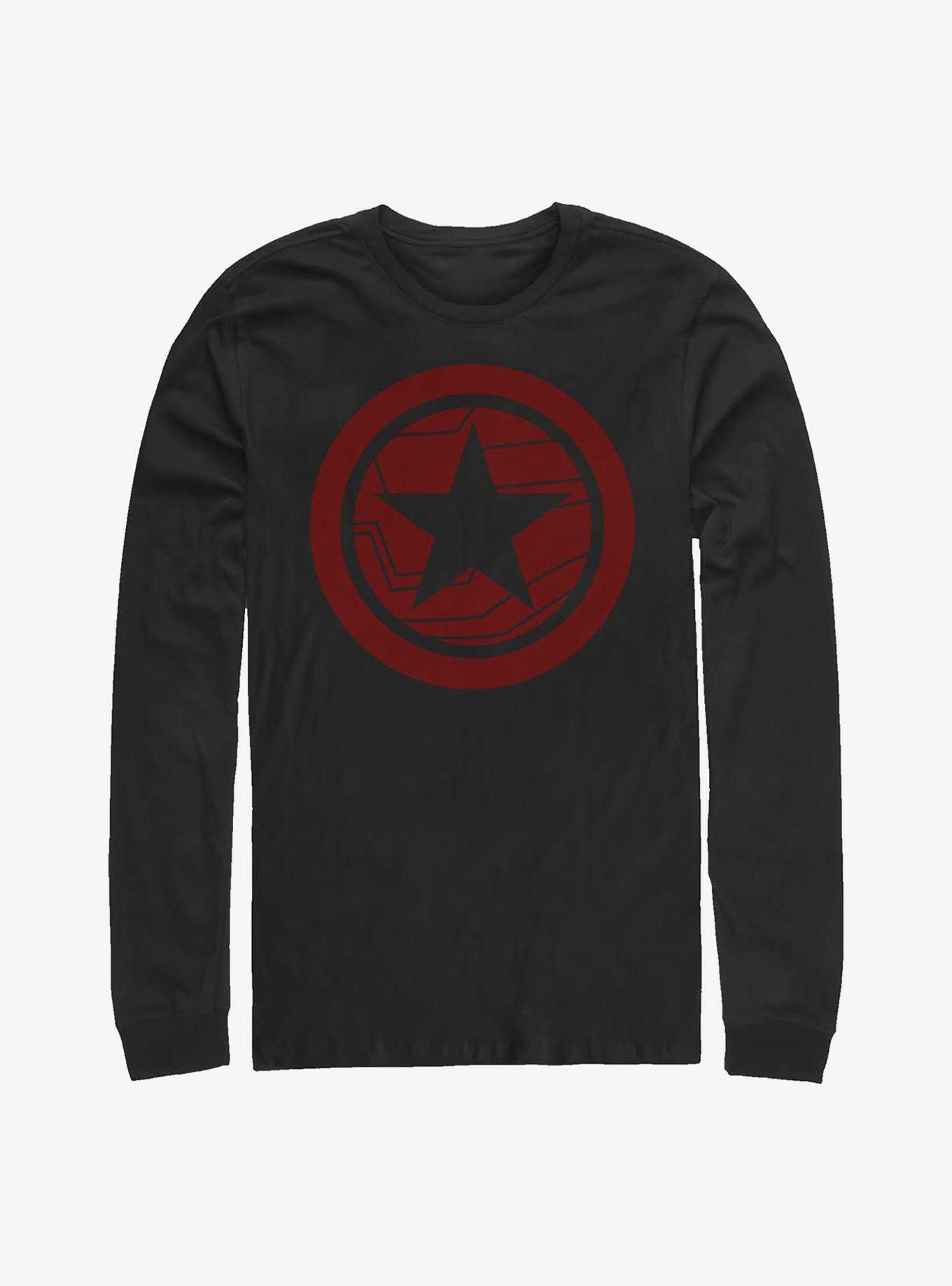 Marvel The Falcon And The Winter Soldier Red Shield Long-Sleeve T-Shirt, , hi-res