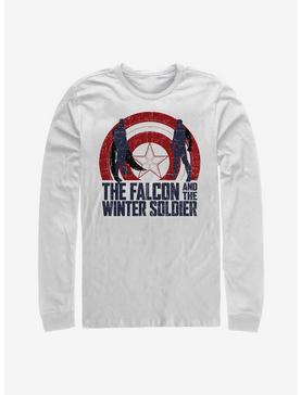 Marvel The Falcon And The Winter Soldier Shield Outline Long-Sleeve T-Shirt, , hi-res