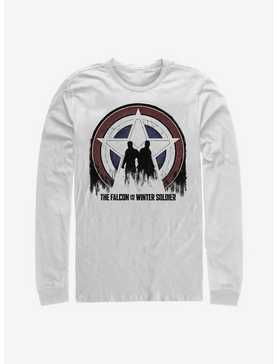 Marvel The Falcon And The Winter Soldier Silhouette Shield Long-Sleeve T-Shirt, , hi-res