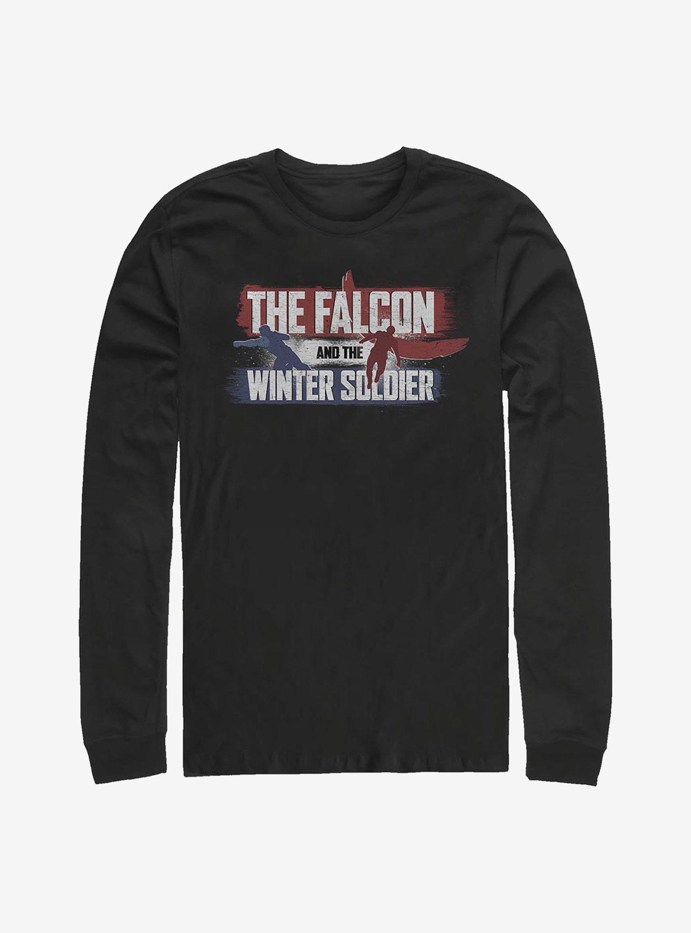 Marvel The Falcon And Winter Soldier Spray Paint Logo Long-Sleeve T-Shirt