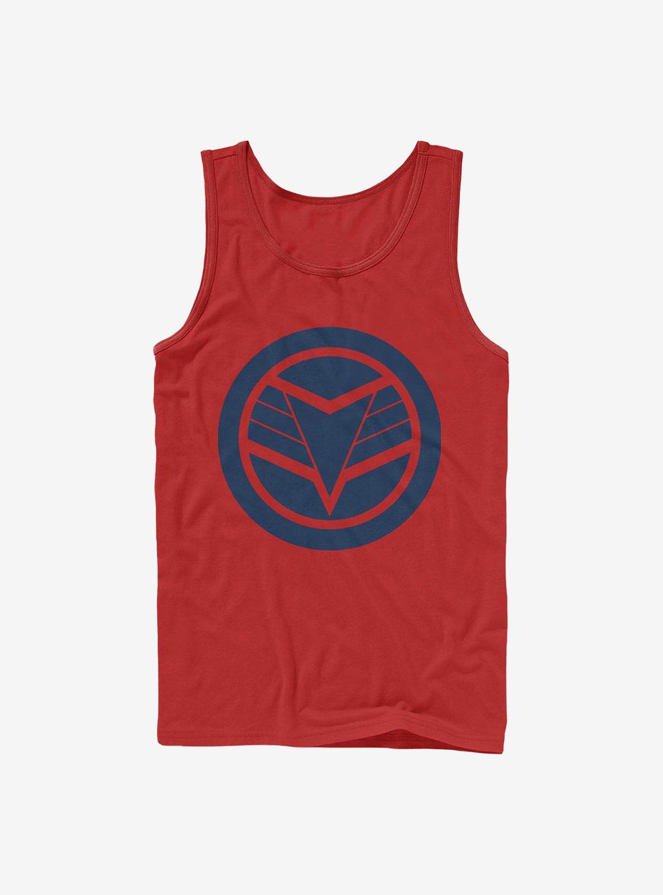 Marvel The Falcon And The Winter Soldier Blue Shield Tank, RED, hi-res