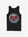 Marvel The Falcon And The Winter Soldier Falcon Logo Tank, BLACK, hi-res