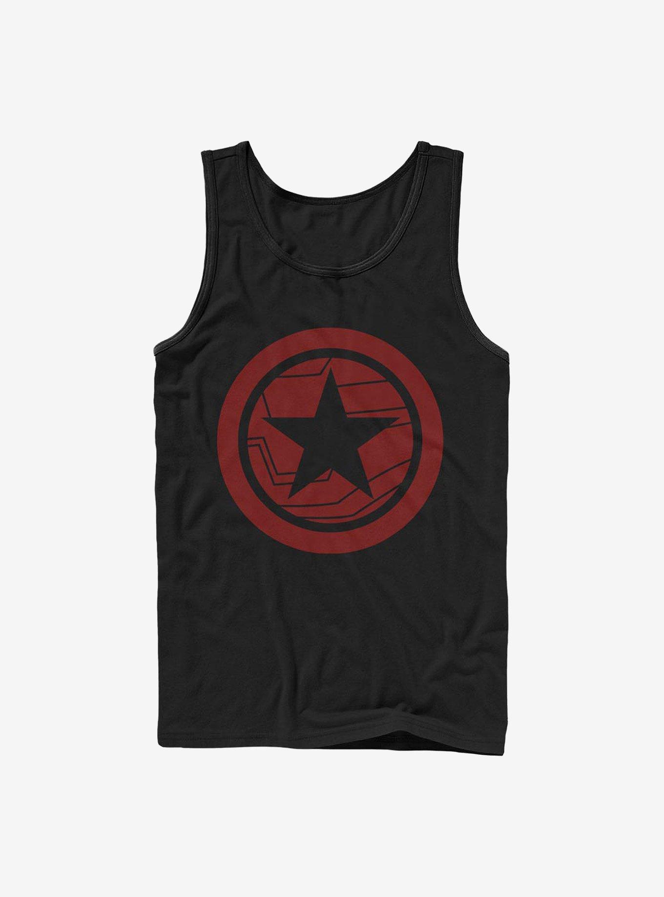 Marvel The Falcon And The Winter Soldier Red Shield Tank, BLACK, hi-res