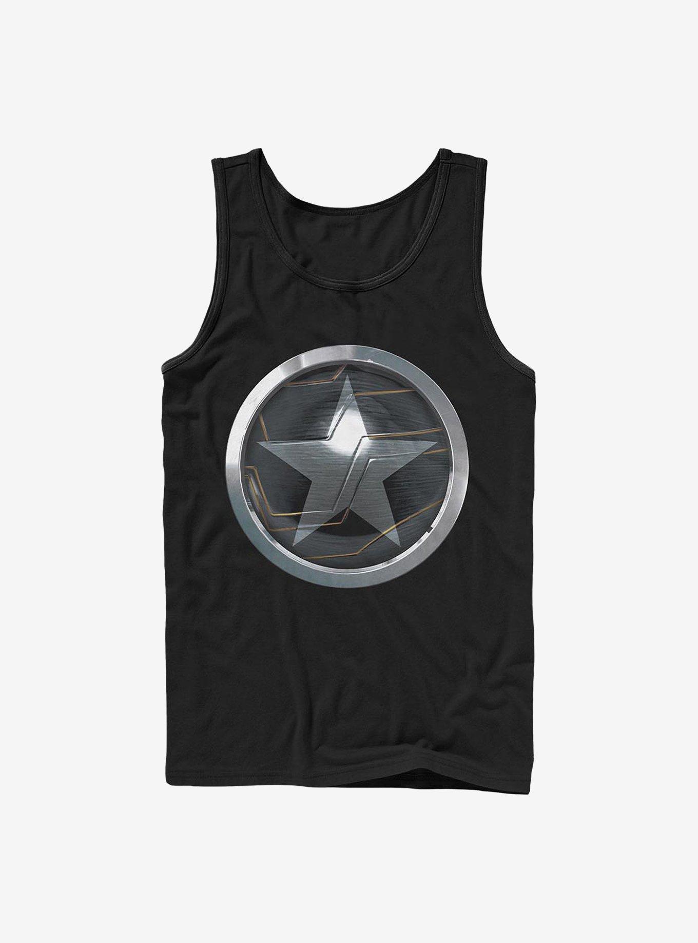 Marvel The Falcon And The Winter Soldier Logo Tank, BLACK, hi-res