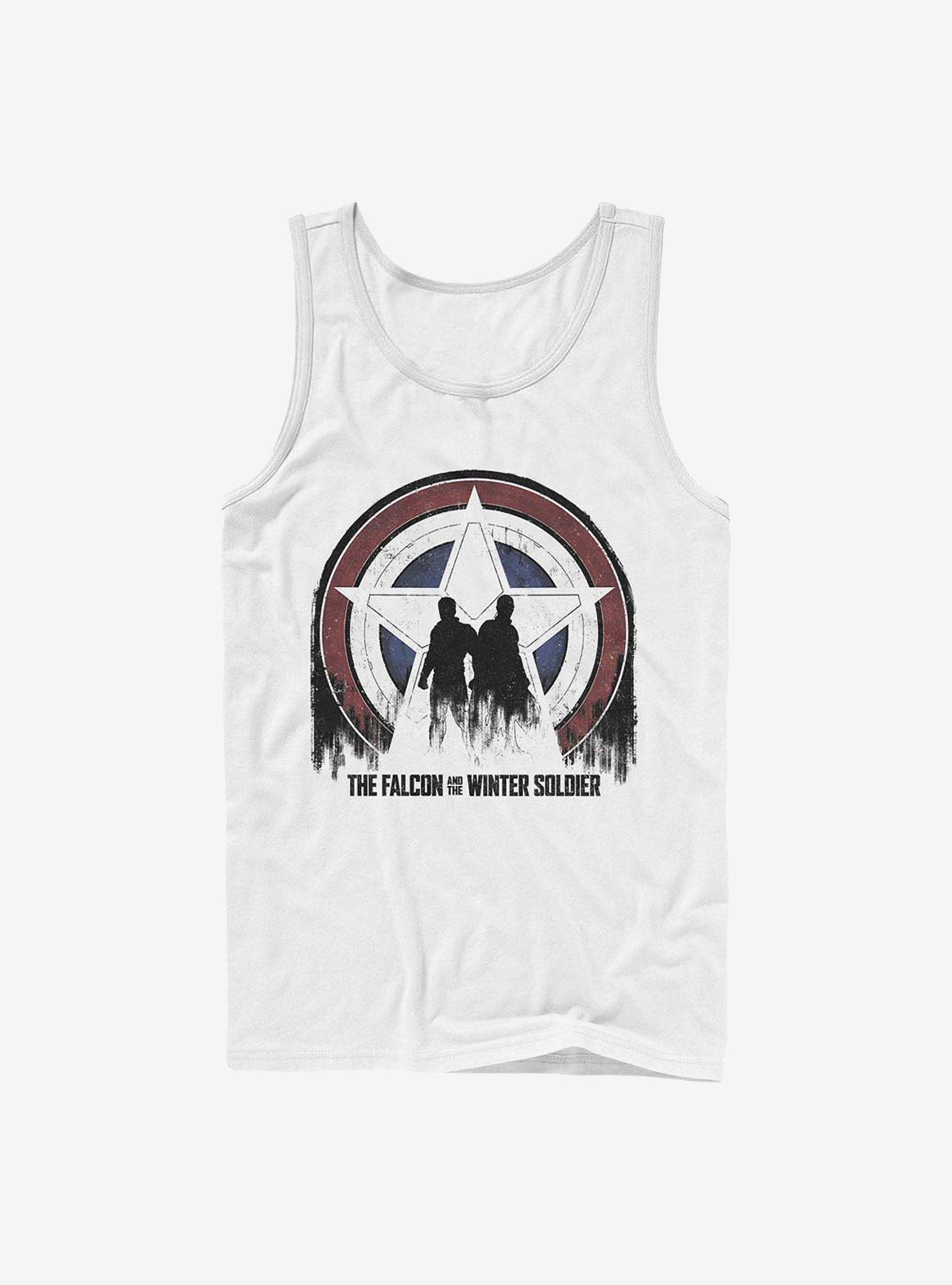 Marvel The Falcon And Winter Soldier Silhouette Shield Tank