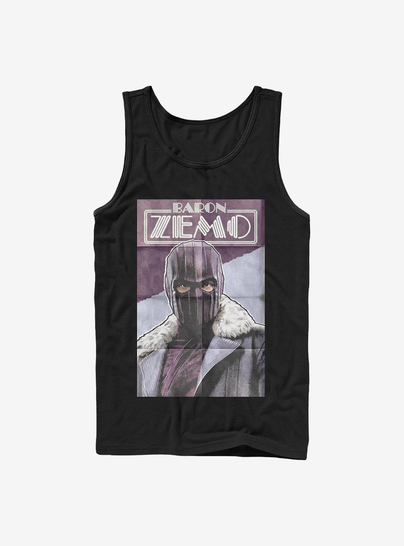 Marvel The Falcon And The Winter Soldier Zemo Poster Tank, BLACK, hi-res