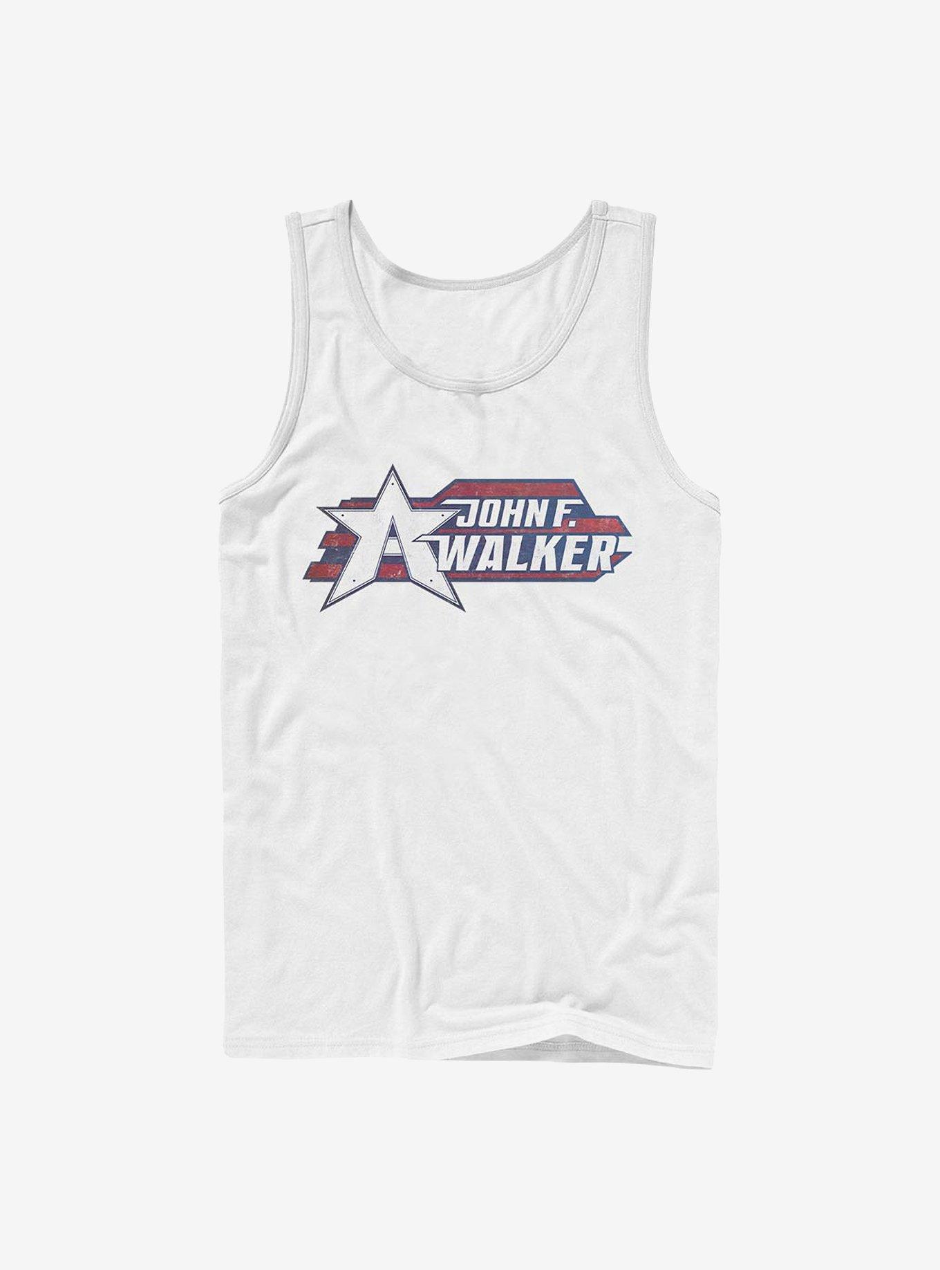 Marvel The Falcon And The Winter Soldier Walker Logo Tank, WHITE, hi-res