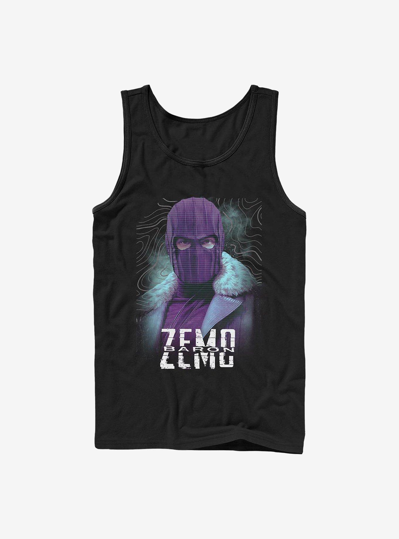 Marvel The Falcon And The Winter Soldier Zemo Purple Tank, BLACK, hi-res