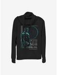 Marvel The Falcon And The Winter Soldier Sam Wilson Specs Cowlneck Long-Sleeve Girls Top, BLACK, hi-res