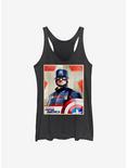 Marvel The Falcon And The Winter Soldier Inspired By Cap Girls Tank, BLK HTR, hi-res