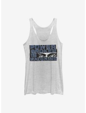 Marvel The Falcon And The Winter Soldier Power Broker Eyes Girls Tank, WHITE HTR, hi-res