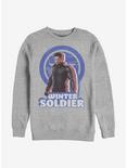 Marvel The Falcon And The Winter Soldier Bucky Pose Crew Sweatshirt, ATH HTR, hi-res
