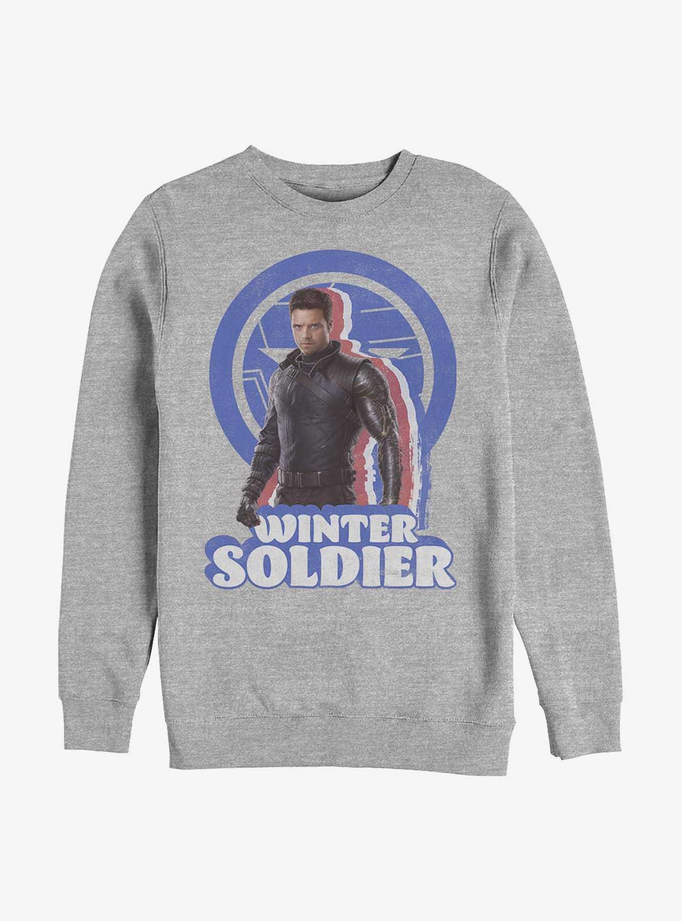 Marvel The Falcon And The Winter Soldier Bucky Pose Crew Sweatshirt, , hi-res