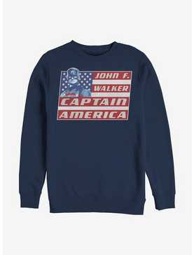 Marvel The Falcon And The Winter Soldier Captain Walker Crew Sweatshirt, , hi-res