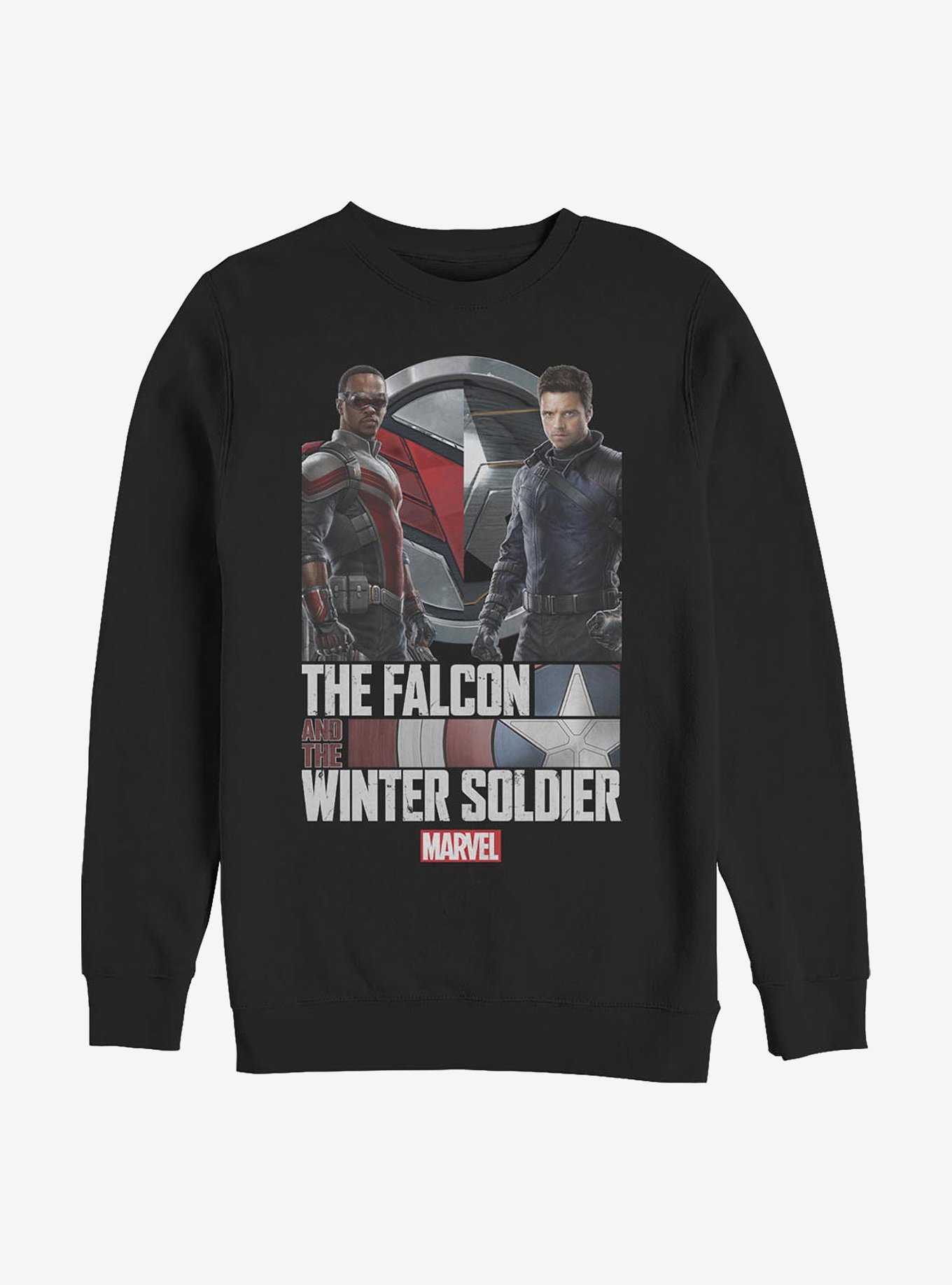 Marvel The Falcon And The Winter Soldier Falcon And Bucky Crew Sweatshirt, , hi-res