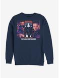 Marvel The Falcon And The Winter Soldier Falcon Winter Soldier Group Crew Sweatshirt, NAVY, hi-res